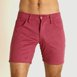 LASC Stretch Suede Shorts